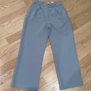 Abercrombie & Fitch Sloane Gray High-Waisted Trousers